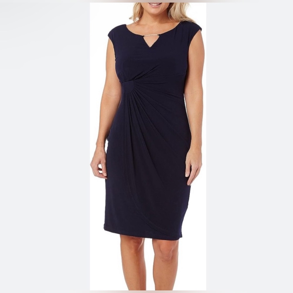 Signature Sadie dress, size 4, navy blue